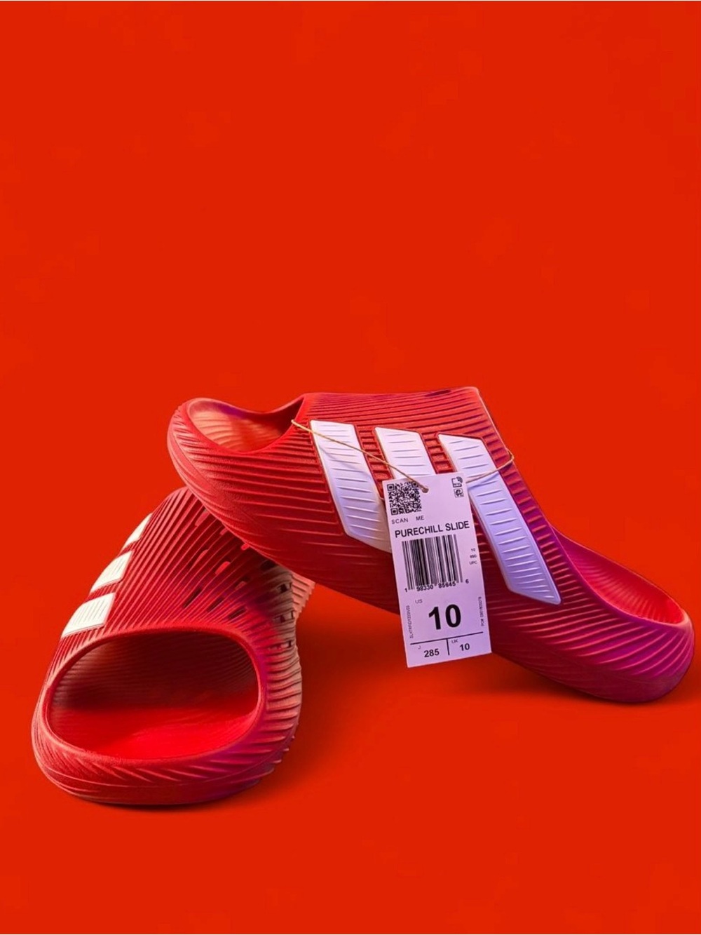 adidas Red PureChill Slide Sandals